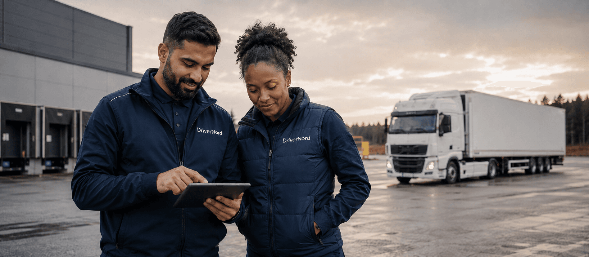 DriverNord-team i svensk transport- och logistikmiljö